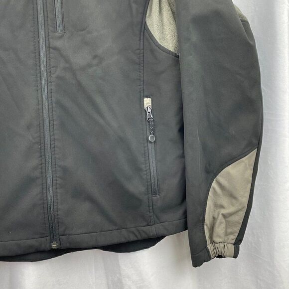 Black Diamond Jacket Adult Large Black Soft Shell Full Zip Fleece Lined Coat Men - Picture 10 of 15